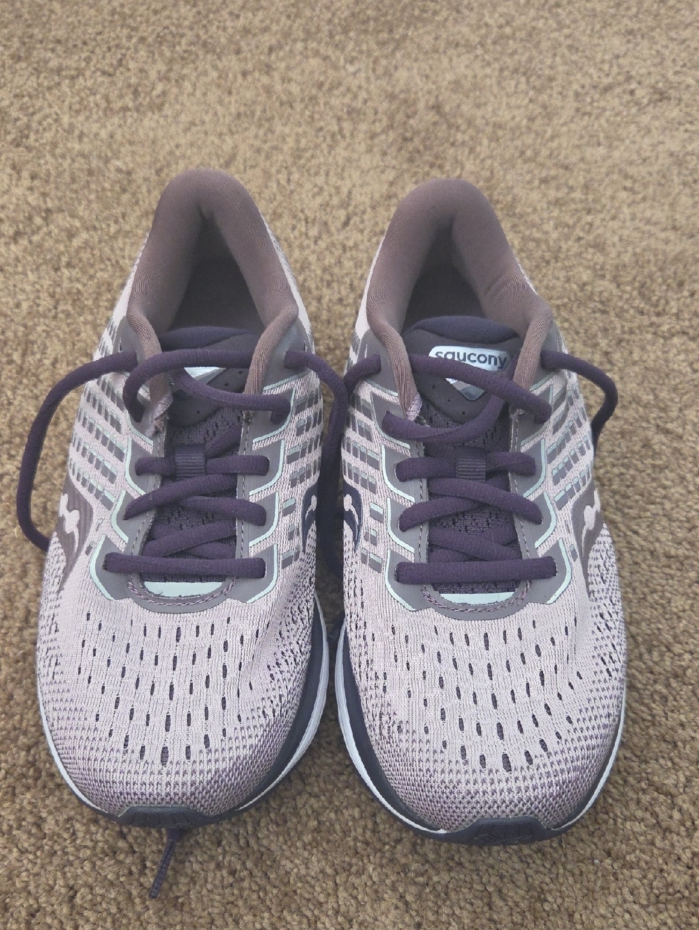 Saucony Women’s Lavender and Dark Purple Running Shoes